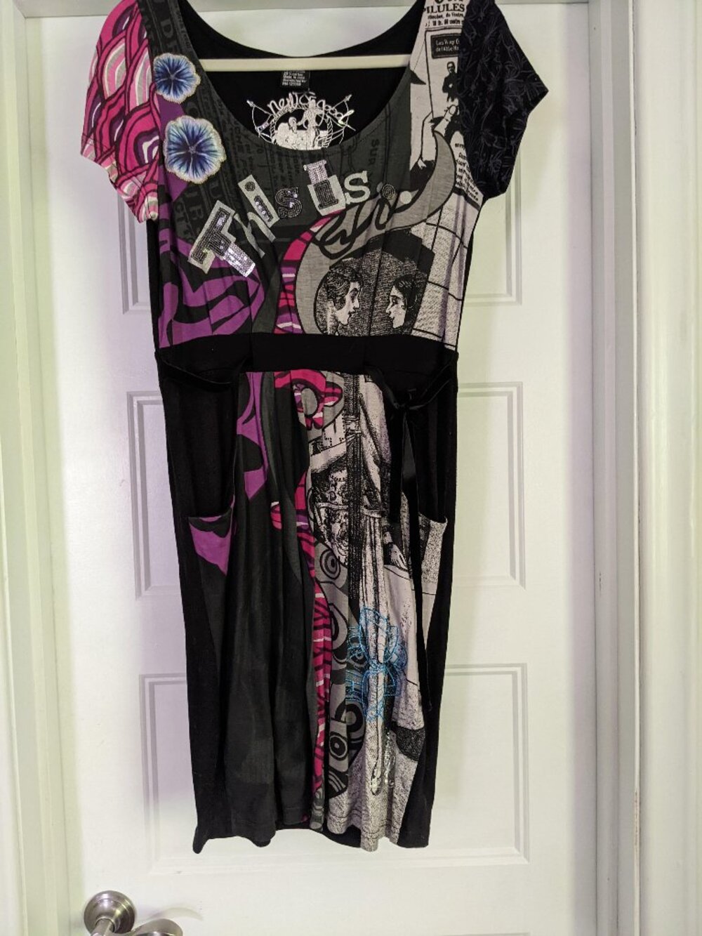 Graphic Desigual Dress, Sz M